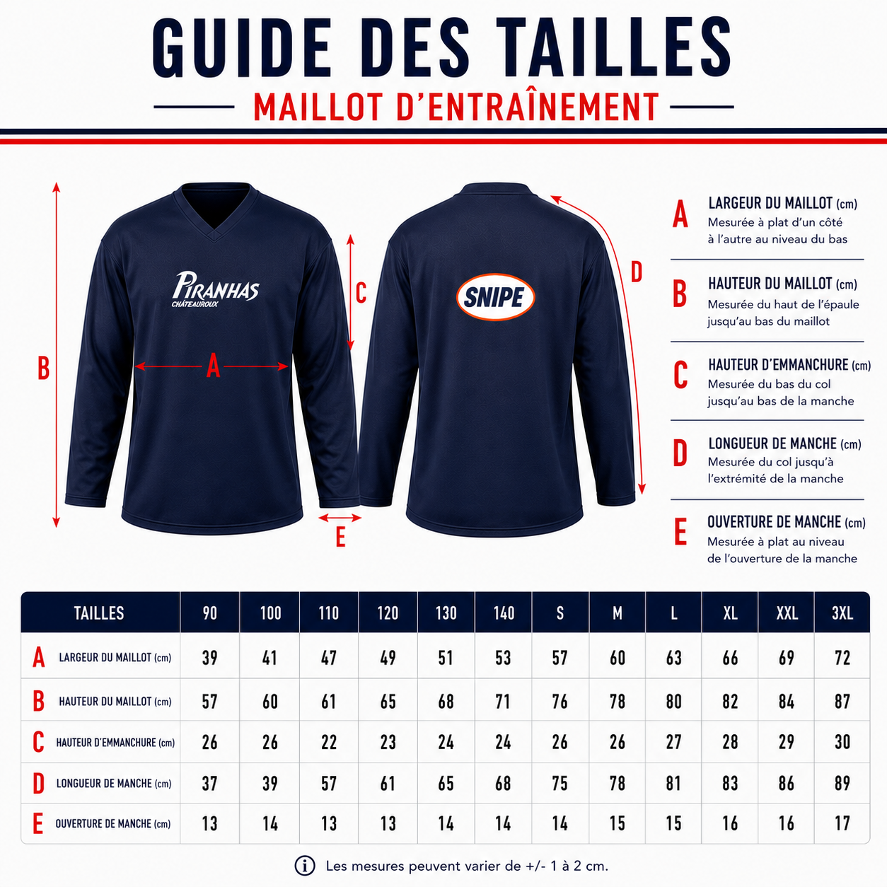Maillot d’Entraînement Les Piranhas – Image 5